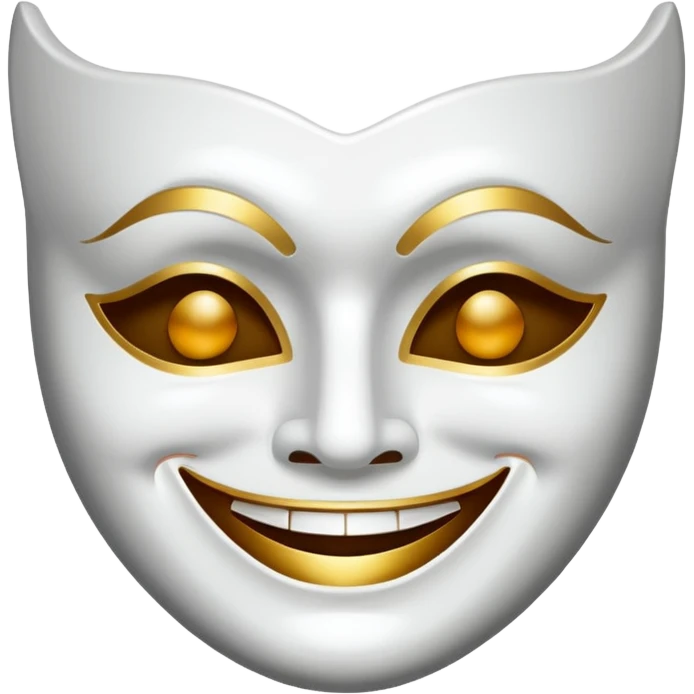 Theatre mask (smiling+tragedy) emoji