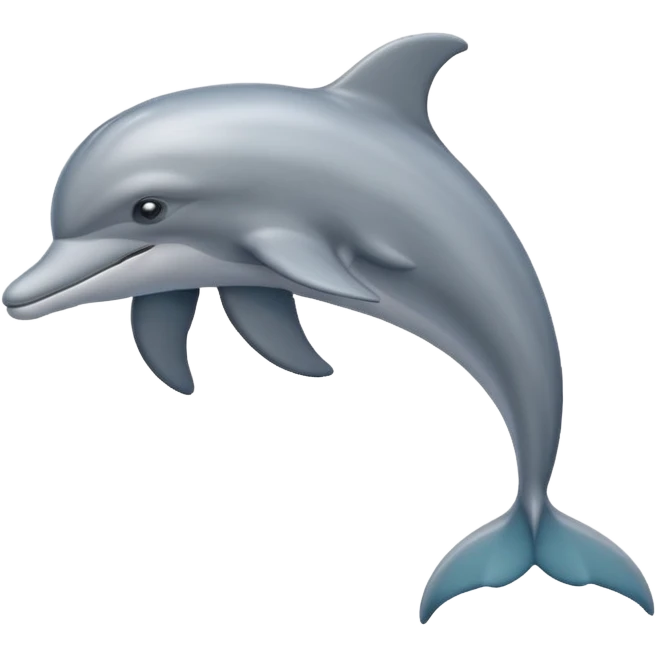High resolution dolphin emoji