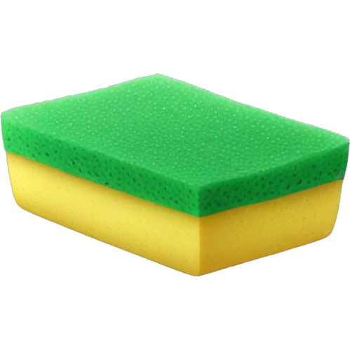 green flat square dish sponge emoji