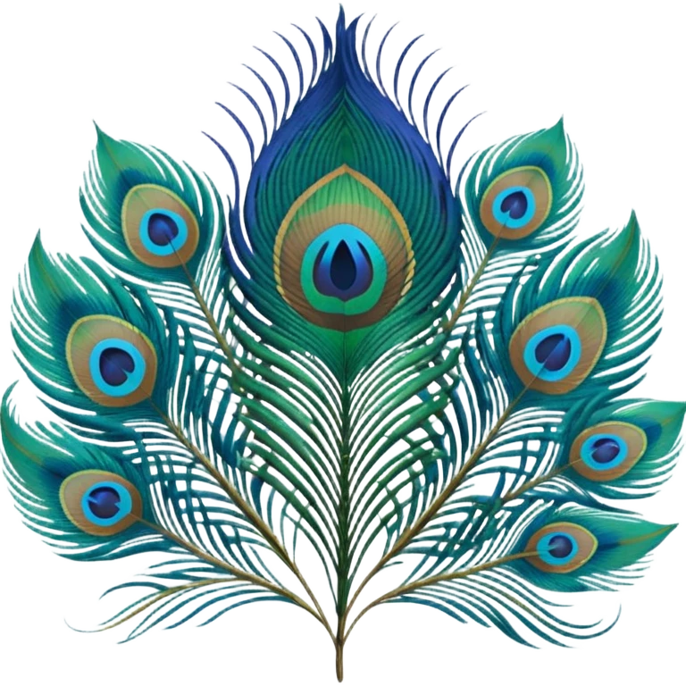 Peacock feather emoji