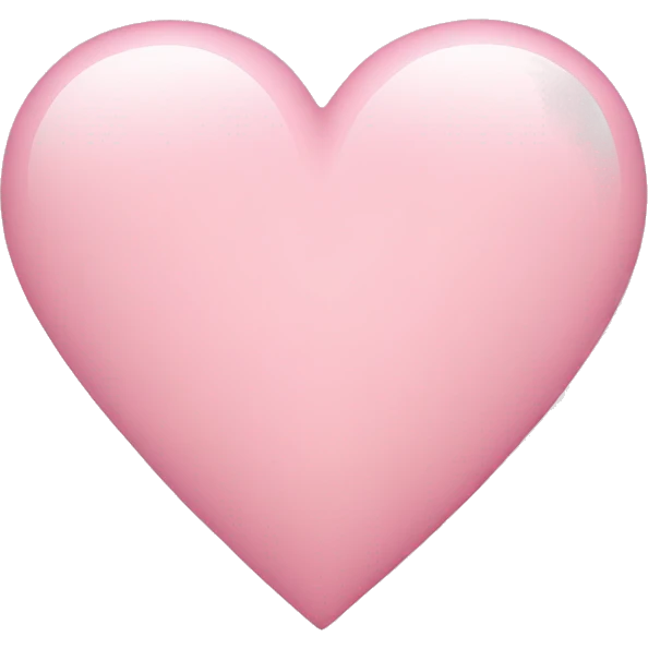 light pink heart  emoji