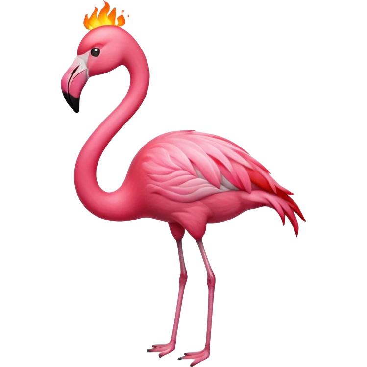 Un emoji flamme qui est rose emoji