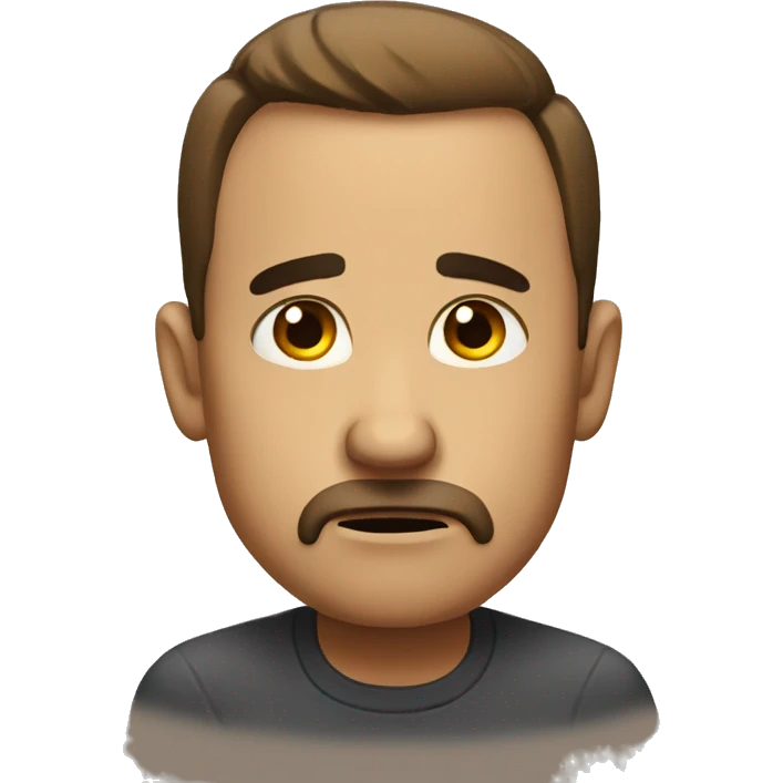 Disappointed look emoji