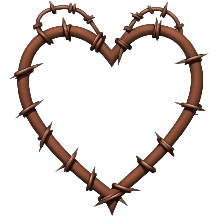 Barbed wire heart emoji