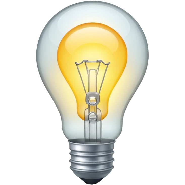white light bulb emoji