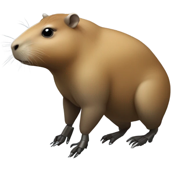 Capybara robot emoji