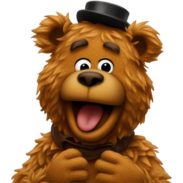 Fozzie Bear coughing emoji