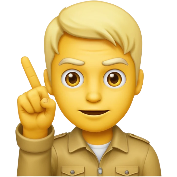 Emoji guy shooting finger guns emoji