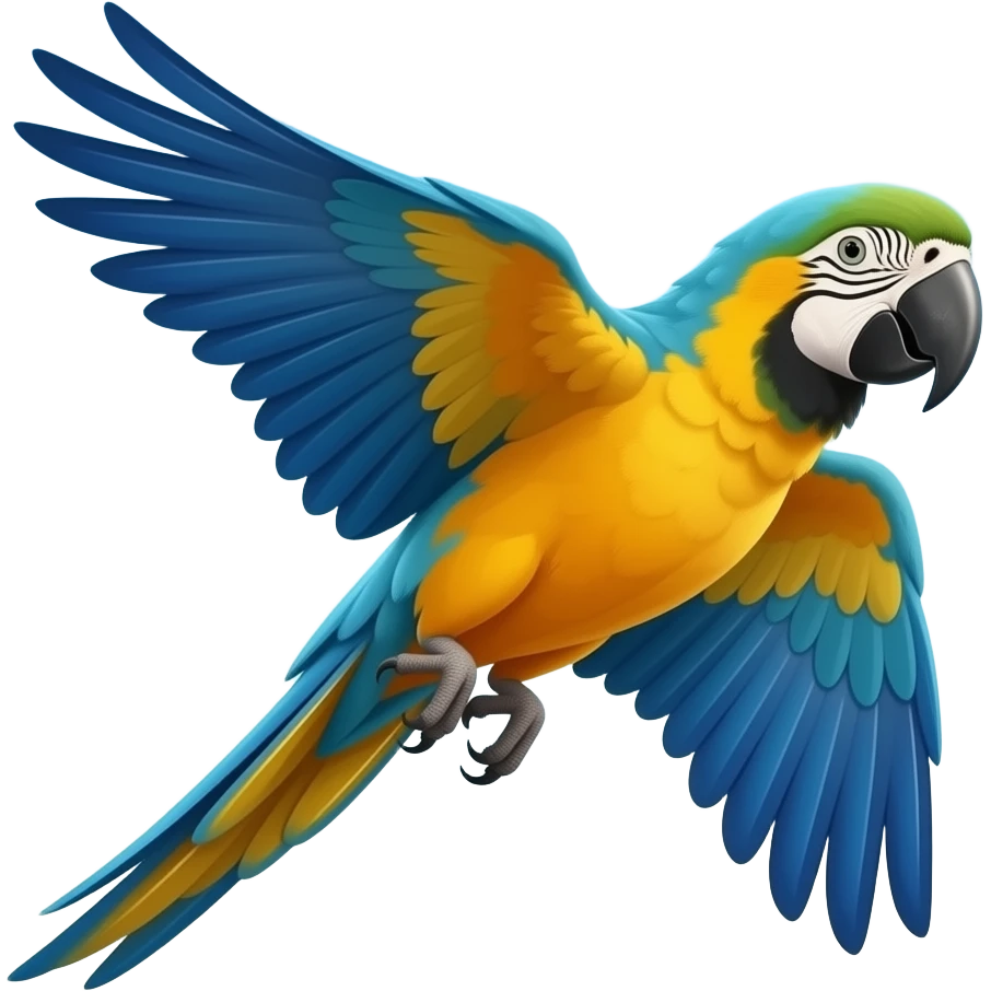 🦜 a flying parrot emoji