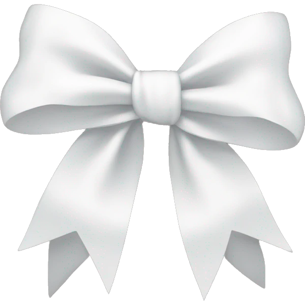 White bow emoji