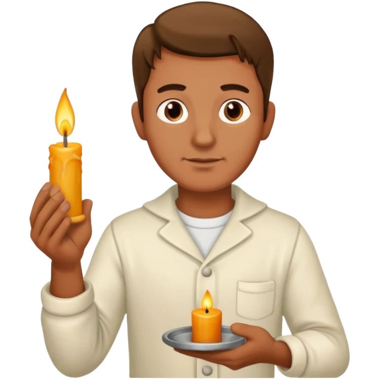 Candle Maker man  emoji