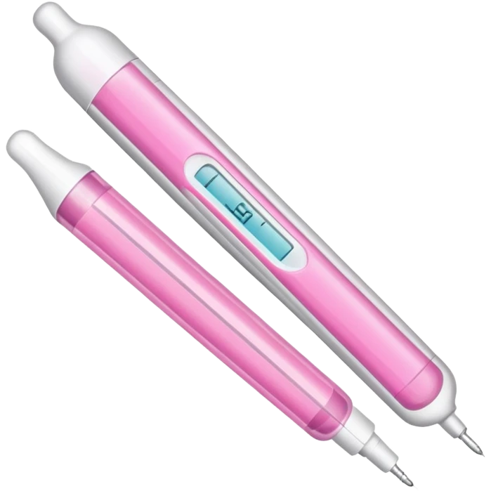 Positive pregnancy test  with two lines emoji