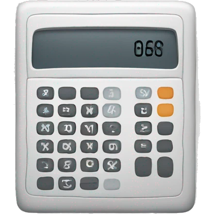 obese calculator emoji