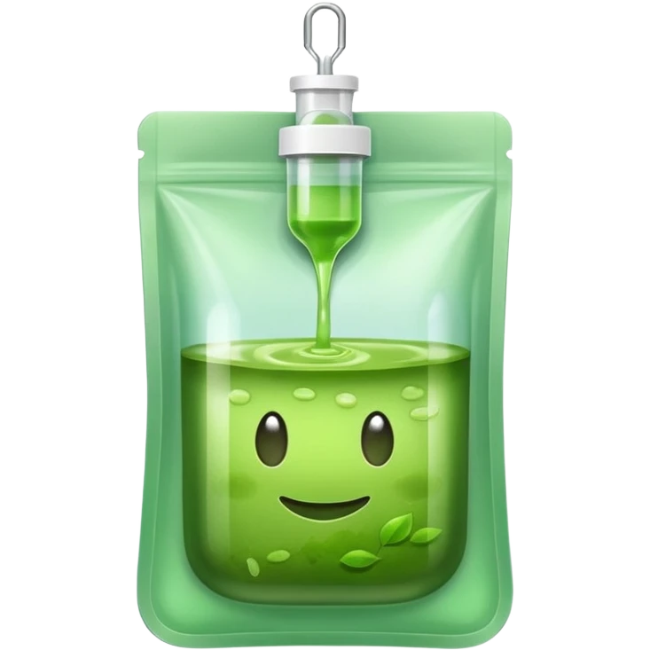 Matcha in iv bag emoji