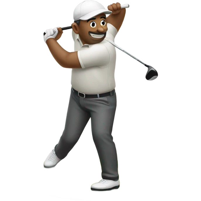 Don Bouc playing golf emoji