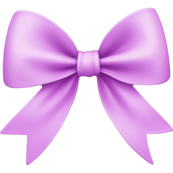 Bow in pinky violet color emoji