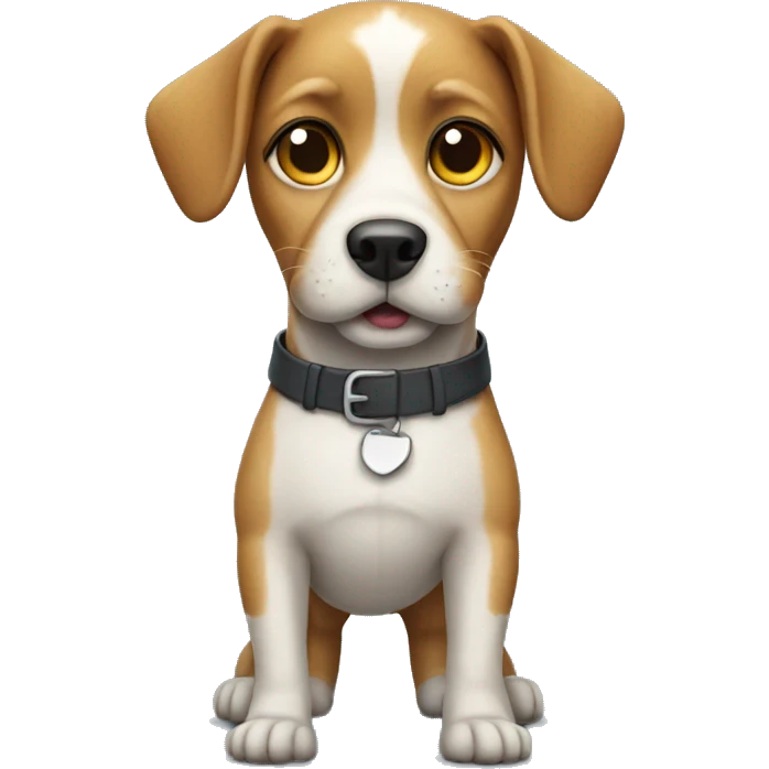 Dog wearing pants emoji