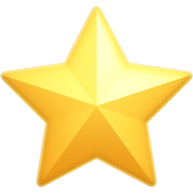 Aether: “Glowing golden yellow star with purple and green ethereal aura, spirit element symbol, mystical flat vector with radiant glow” emoji