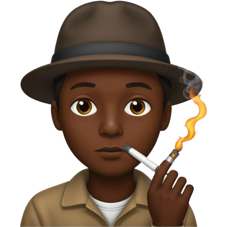 Emoji smoking crack pipe emoji