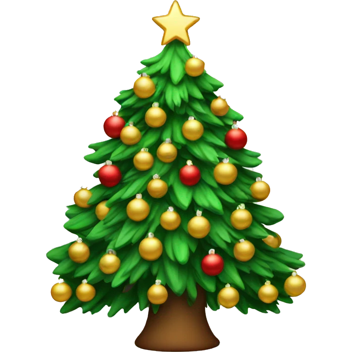 Aesthetic Christmas tree emoji