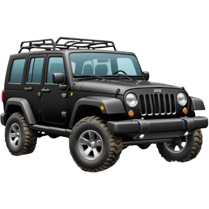 JEEP black color Jeep emoji suv emoji