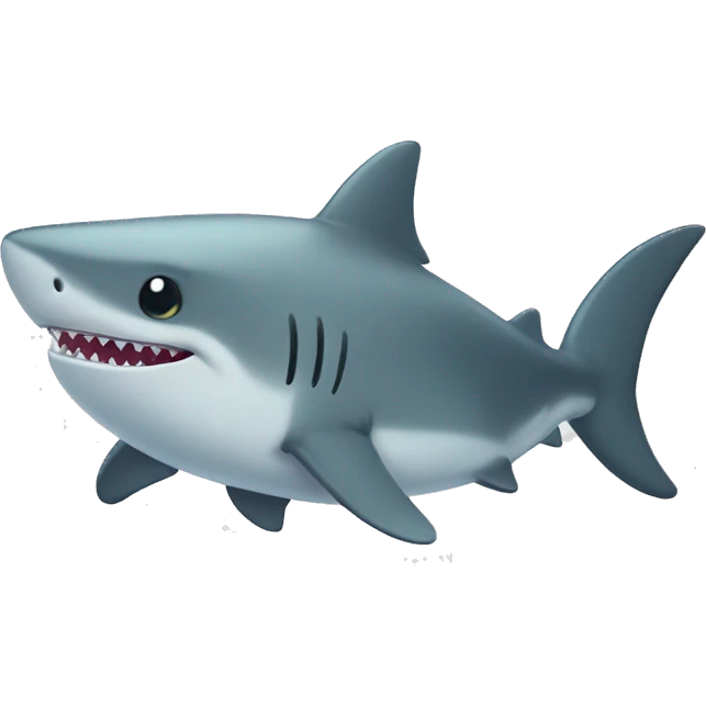 Cute little chubby Shark emoji