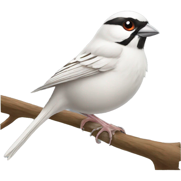 White sparrow bird emoji