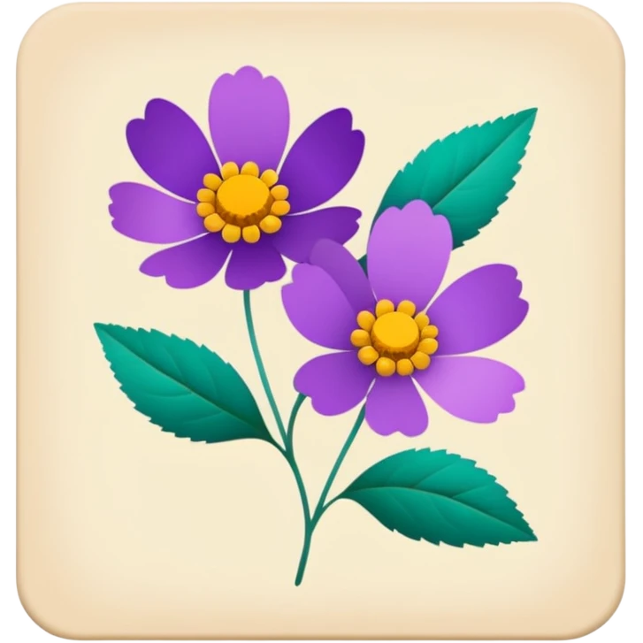 Pressed Flower Card emoji