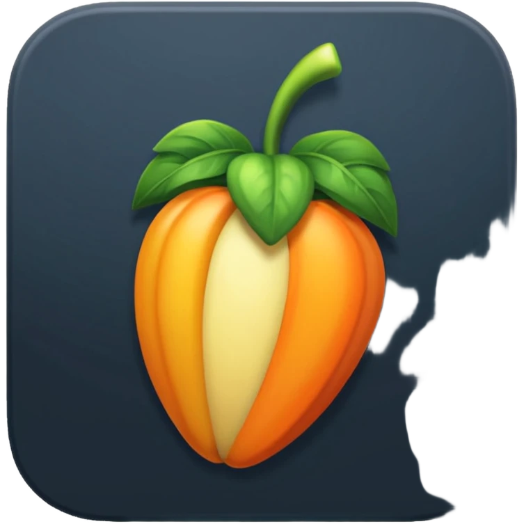 Сделай логотип Fl Studio светящийся emoji