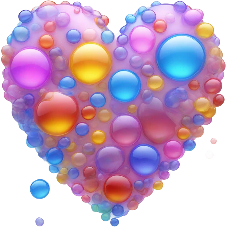 bubble heart emoji