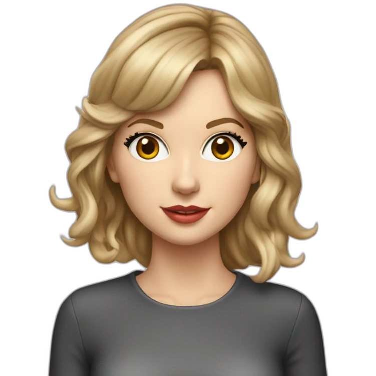 taylor swift as a physicist hyperrealistic emoji