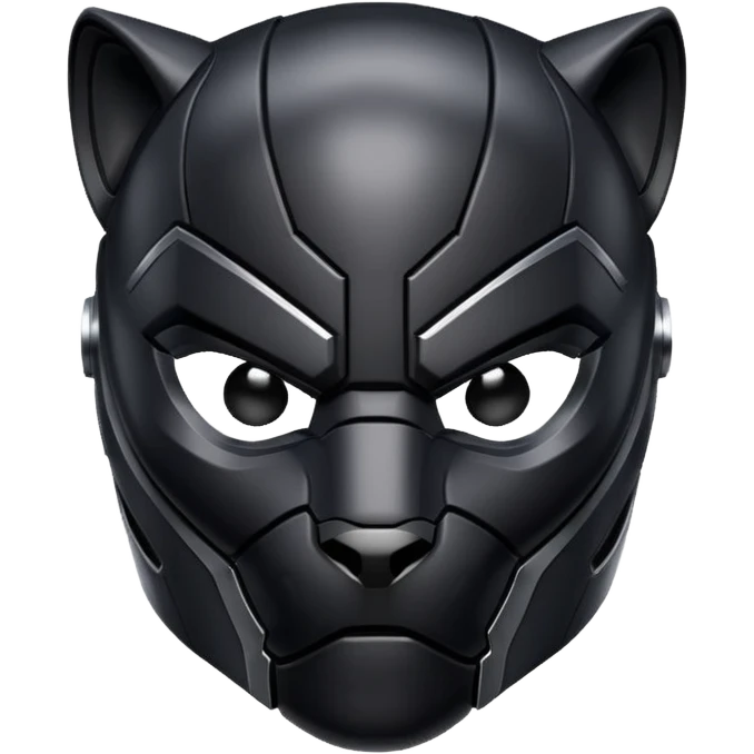 Cool Black panther helmet emoji