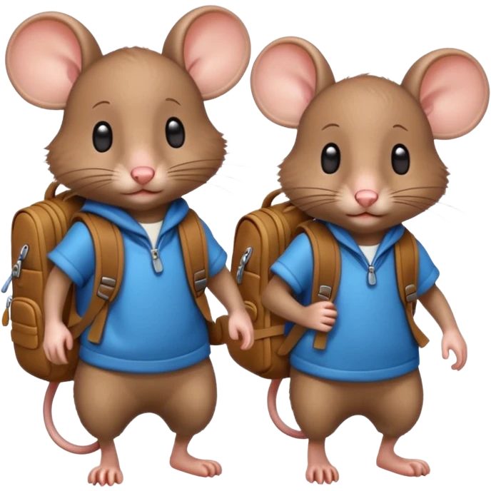 mice with backpacks emoji