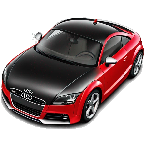 Audi tt rouge jante noir emoji