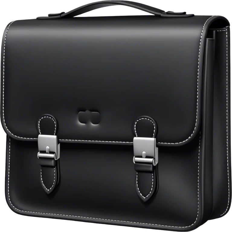 black shoulder bag emoji