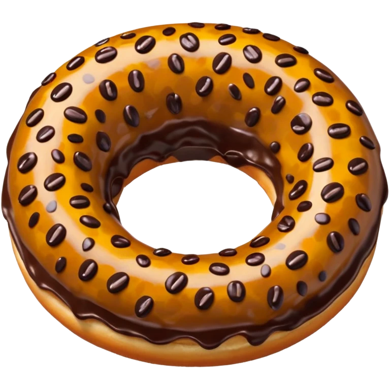 Leopard print donut emoji