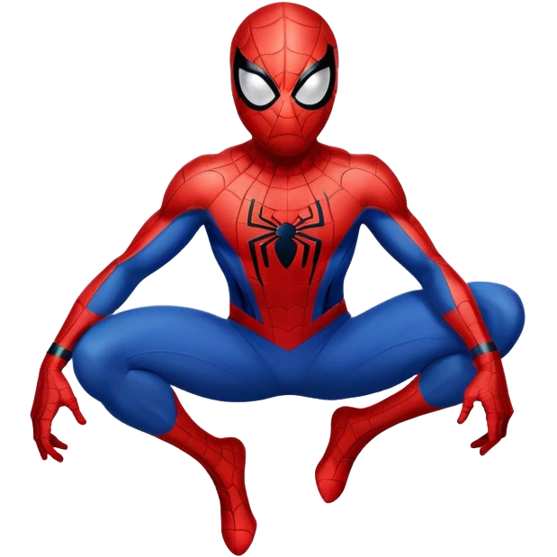 Spider-Man superhero in classic red and blue costume emoji