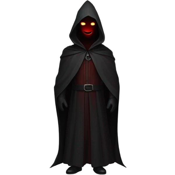 evil devil cloak suit emoji