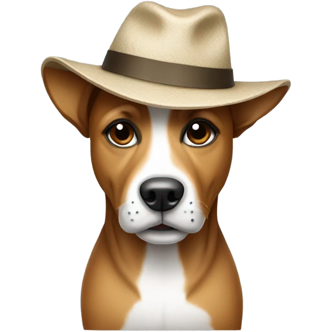 Dog with hat emoji