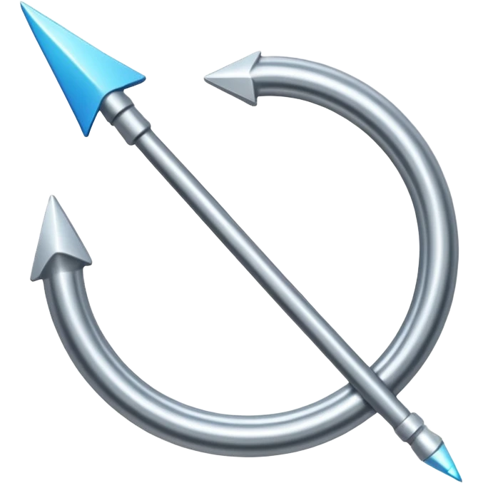 Flechas que fluyen y forman un círculo emoji