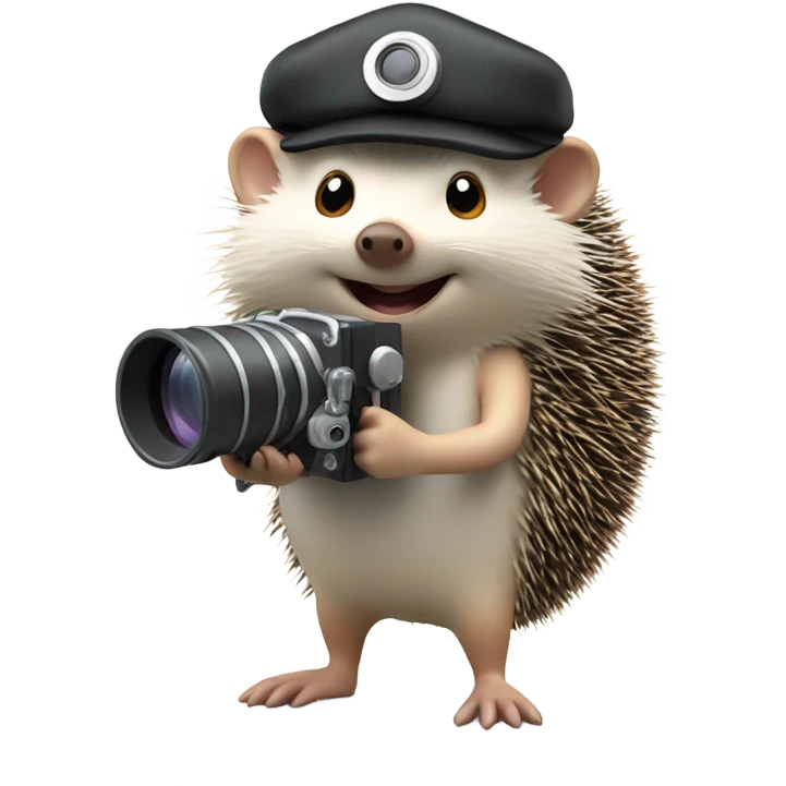hedgehog the movie director with camera emoji