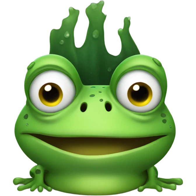 chilling frog emoji