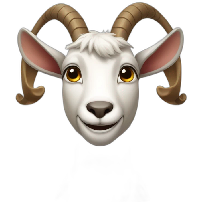 Goat playing game emoji