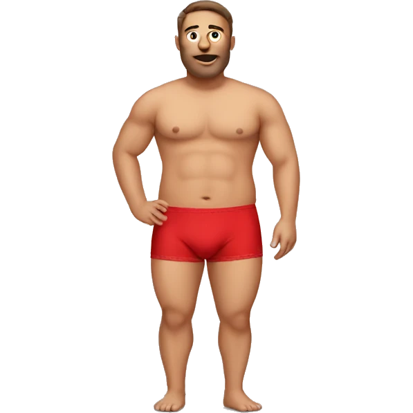 a man in red undies emoji