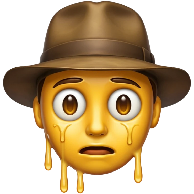Emoji of steven miller’s face melting like in Raiders of the lost ark emoji