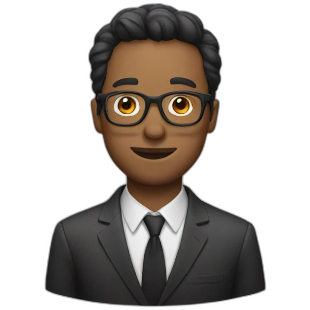 Man with glasses emoji