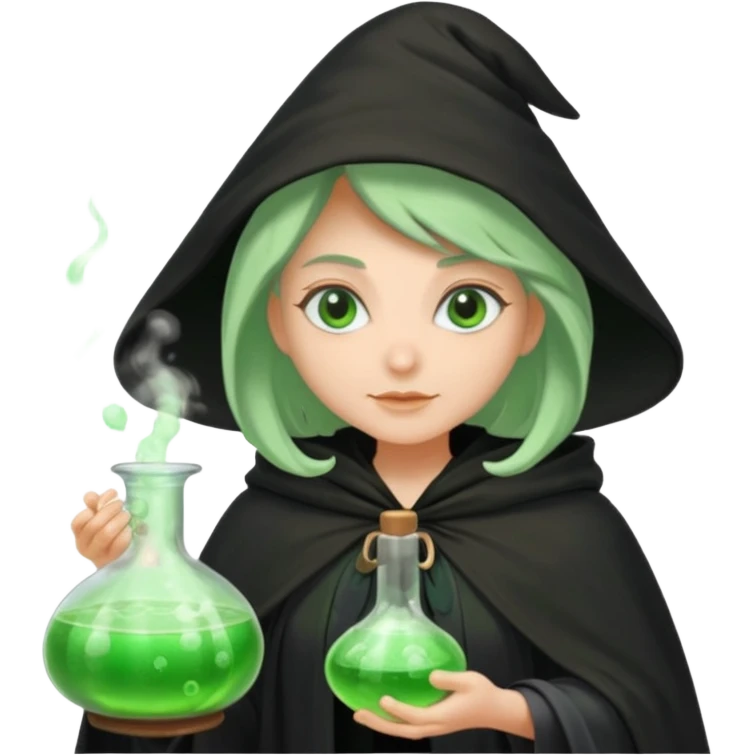 green witch cooking potion emoji