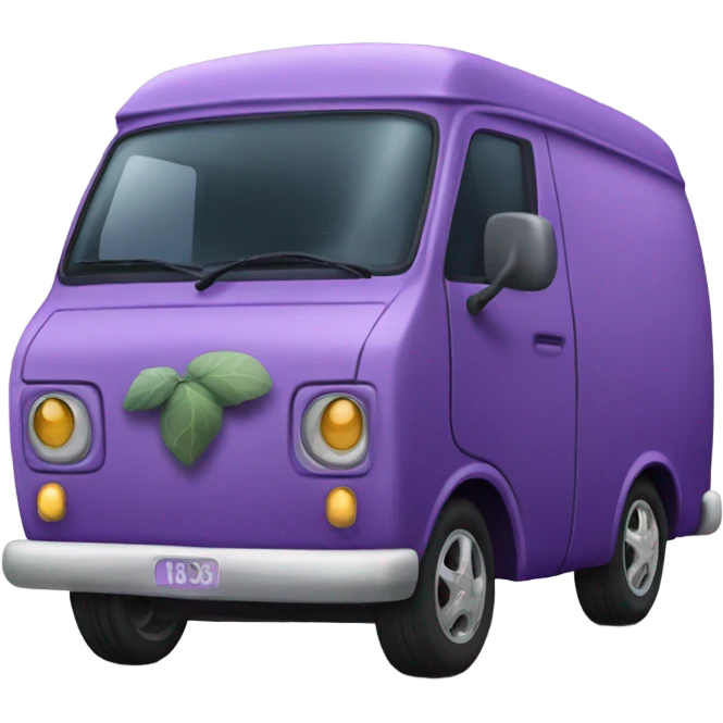 Purple fig van emoji