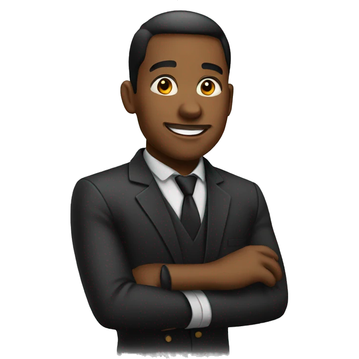 black Waiter emoji