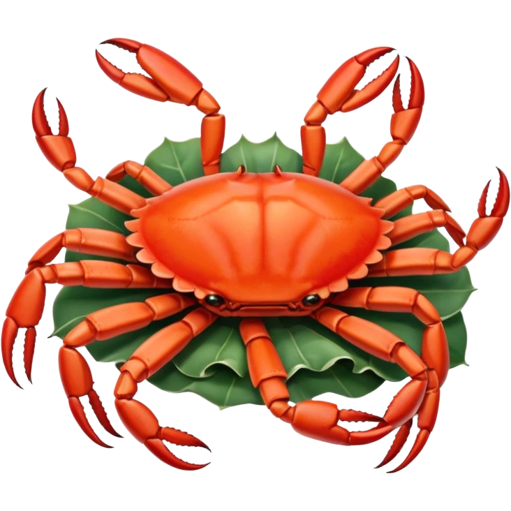 a cluster of crab legs, simple, clear emoji